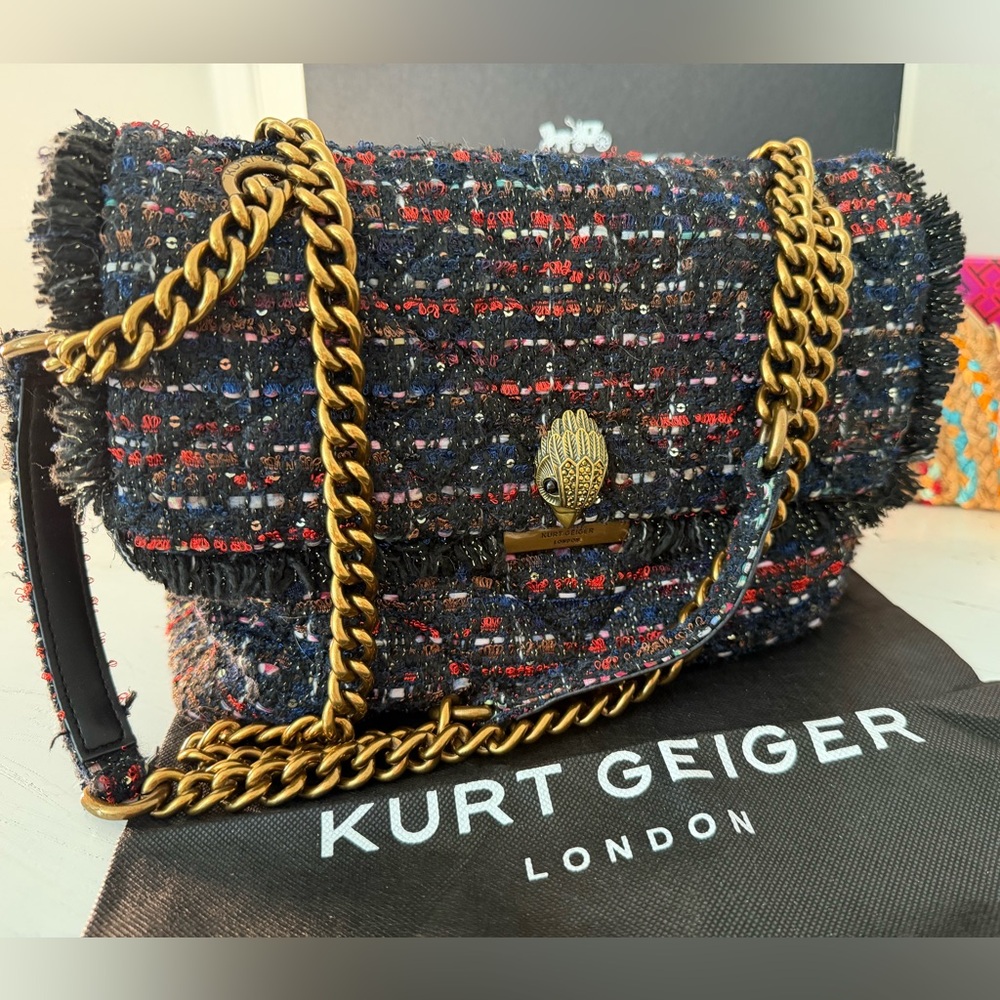 Kurt Geiger London The Kensington Tweed Shoulder Bag
